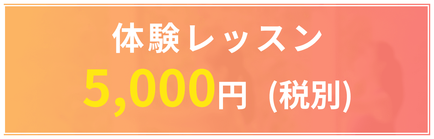 体験レッスン5,000円（税別）